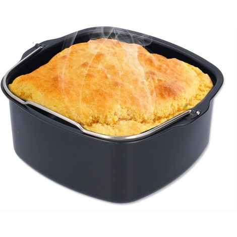 Kuchenfass, Eisen Fritteuse Antihaft Kuchenbackblech Luftfritteusen Zubehör (20cm / 8in)