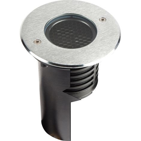 Encastré de sol extérieur ZEPH 2 24V rond inox bleu 3x2W - EUROPOLE - 55204