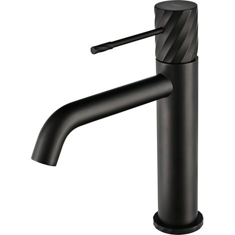 IMEX Chrom Waschtisch-Einhebelmischer schwarzes Finish Badezimmerarmatur Modell Imex-BDB063-1NG (1/3)
