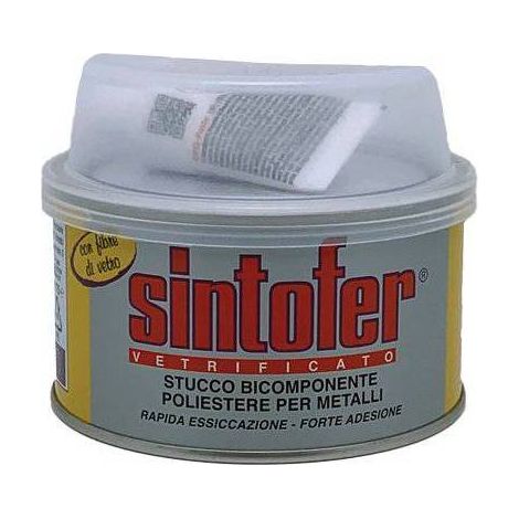 Sintofer Vetificato Vetroresina  Ml 150 Stucco Bicomponente Per Metalli