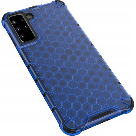 Custodia protettiva a nido d'ape con cornice in gel per Samsung Galaxy S22+ (S22 Plus) blu (1/5)