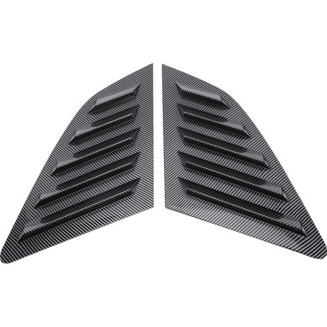 2 caches persienne vitre latérale arrière gauche droite – Scoop obturateur remplacement 8V Hatchback 2014-2020 carbone (1/5)