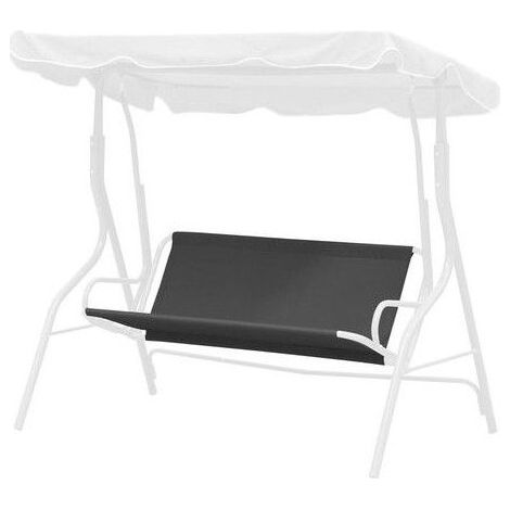 Housse de siège pour balancelle de jardin/hamac gris 2 places, 45,3 x 37,8 cm (1/4)