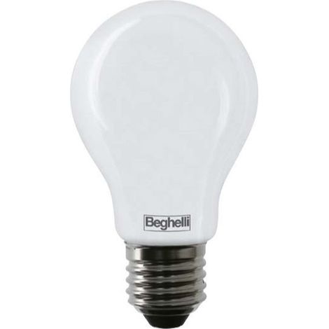 Beghelli LED-Lampe Tuttovetro Opal Tropfen 12W E27 3000K dimmbar