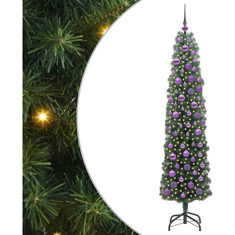Árbol de Navidad artificial Verde 180 cm PVC, Acero y Plástico vidaXL