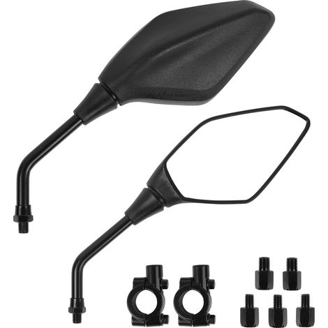 1 Paire Rétroviseur moto, Convexe, M8 M10, Guidon 22mm, Universel (1/5)