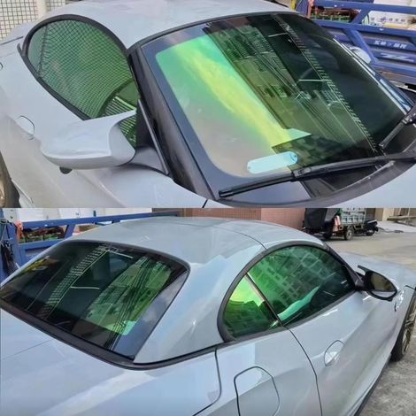73% VLT Car Tint Film, Aurora Green Tinted Window, Car Tinted Window Film, 50 x 300 cm (1/5)