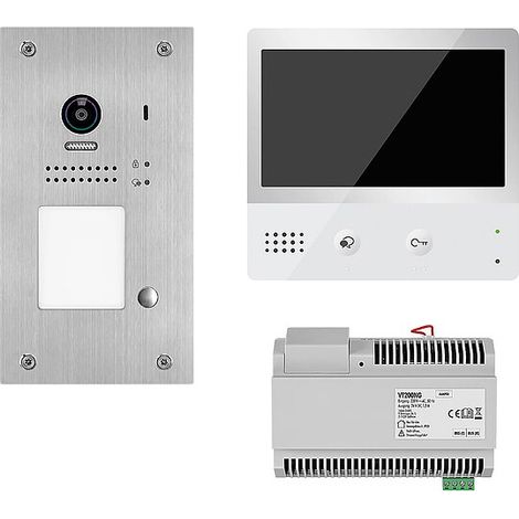 Video-Türsprechanlage VT200 Unterputz-- mit 1xTürsprechstelle, 1xTaste 1xTouch-Komfort-Innenstation