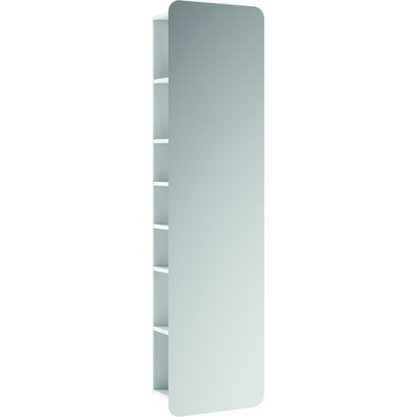Colonna specchio Psyché Ancodesign - H168 - L45 Bianco lucido