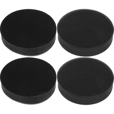 Tampons de Polissage Tampons de Lustrage Lot de 4 en Éponge Noire Adhésive Sûrs et Efficaces pour Voiture pour Polisseuse Auto (1/5)
