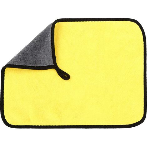 Panno in microfibra per auto, 1 confezione, panno per la pulizia, la lucidatura e l'asciugatura, per la cura dell'auto, panno in microfibra ultra assorbente per il lavaggio, 30x30 cm (1/5)