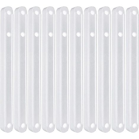 SABIR Lot de 5 paires de rails de tiroir en plastique pour tiroirs - Organiseur extensible - Outils de rangement pour tiroir de meubles (180 mm)