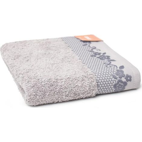 Björk Handtuch 50x90 grau Frottee 500 g/m² Faro