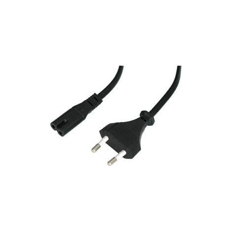 Lindy 30423 cable de transmisión Negro 5 m CEE7/16 C7 acoplador (1/2)