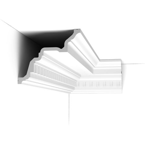 Grande corniche classique ornée de motifs dentelés C422 - L200 x H16,4 x L19,4 cm - ORAC DECOR (1/5)