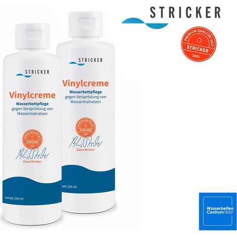 Soin pour vinyle de matelas à eau - Crème pour vinyle 2 en 1 - Nourrit et protège le vinyle du durcissement (1/2)