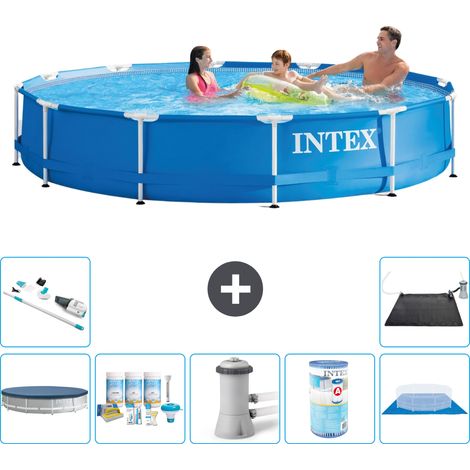 Intex Piscine Tubulaire Ronde - 366x76 cm - 8-pièces  S31597 (1/5)