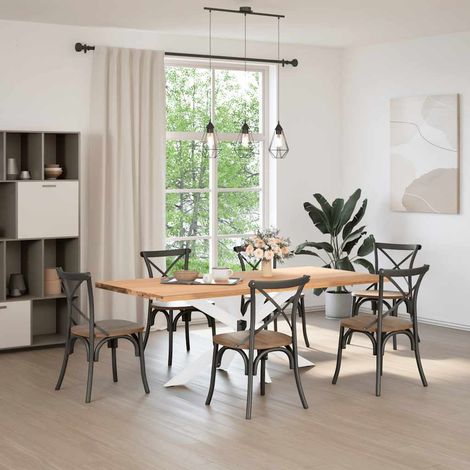 Maison Exclusive - Pata de mesa de comedor forma araña blanca 150