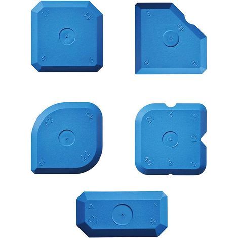 Silikon-Fugenwerkzeugset – 5-teiliges Set mit Fugenglättern und Schabern zum Glätten (1/5)