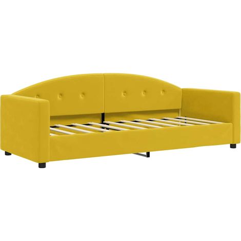 Maison Exclusive - Letto da Giorno Giallo 80x200 cm in Velluto (1/5)