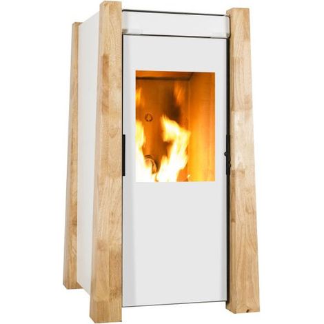 Poêle à granulés de bois 9.5kW étanche pour maisons HQE – Rendement 91.8% – Pilotable WiFi – 20886 – Ecoforest (1/4)