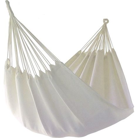 Hamac 2 personnes blanc 100% coton