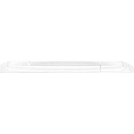 Rampe de seuil pour aspirateur robot, 1 jeu, blanche, métal et ABS, pour transition de porte (1/5)