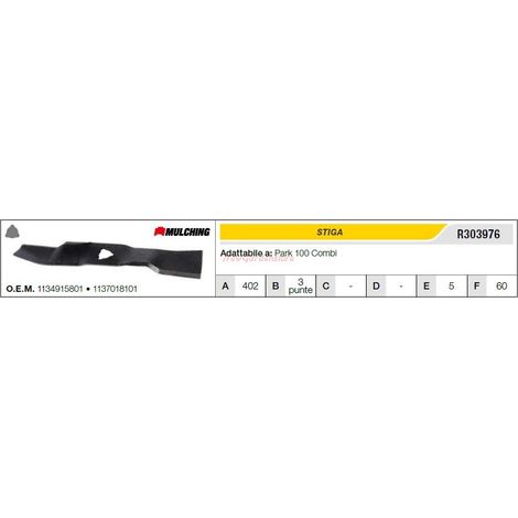 STIGA Rasentraktor Rasenmäher Mähwerk Park 100 Kombimesser R303976