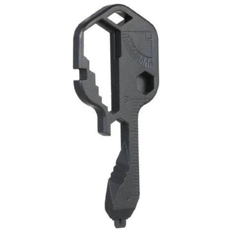 Clé multifonction 24 en 2 Mini outil portable d'extérieur Ouvre-bouteille en acier inoxydable Coupe-corde, ouvre-boîte, etc. (Noir) (1/5)