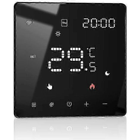 Thermostat intelligent Tuya ZigBee/WiFi pour chaudières à gaz et production d'eau chaude sanitaire. Compatible avec Alexa, Google Home et le Wi-Fi. QV.WHBYV (1/4)