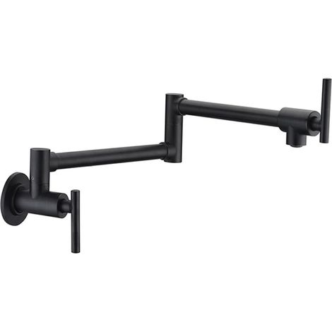 Robinet de Cuisine remplisseur de Pot Robinet de Remplissage Robinet de Cuisine Pliable Robinet d'évier Froid Simple Rotation Bec Pliant Grue Murale en Laiton chromé (Color : 3, Size : Y) (1/5)