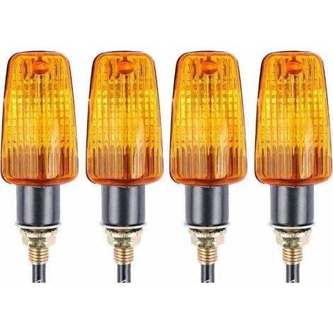 4pcs Motorcycle Turn Signal Indicators 12V Waterproof Universal for Motorcycle Scooter Quad Cruiser Off Road