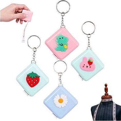 Ruban à mesurer portable multifonctionnel,4 règles souples à double échelle,60 pouces,1,5 mètre rétractable,règle souple pour mesurer le tour de poitrine et de taille GROOFOO (1/5)