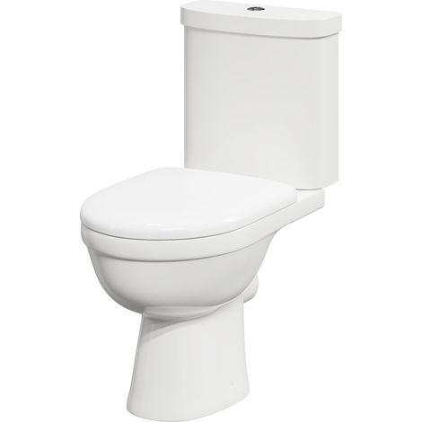 Ideal Close Coupled Toilet with Soft Close Toilet Seat (1/5)