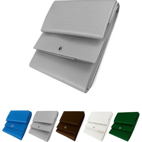 Toldo Reforzado Impermeable Lona Multiusos Con Ojales Resistente Interior y Exterior