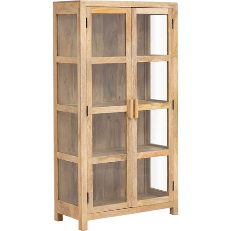 Vitrine en bois de manguier Amaris (1/5)