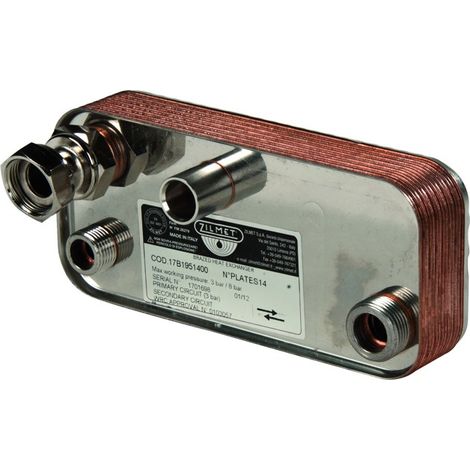 Scambiatore Saldobrasato per Caldaia Murale Piastre 14 ZILMET 17B1951400