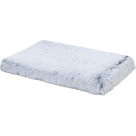 Weicher Plüschkorb für Hunde und Katzen (75 x 50 x 8 cm), bequemes, tiefes Bett mit quadratischem Kissen, Plüsch-Haustiersofa, ideal für einen ruhigen Schlaf. (1/2)