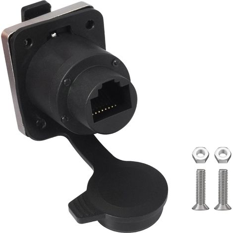 Adaptateur de connecteur RJ45 Cat6 pour montage sur panneau, module traversant RJ45 femelle-femelle, pour rallonge de câble réseau