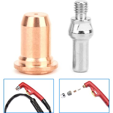 Kit de 10 électrodes plasma 52582 et 10 buses 51312 pour torche plasma PT60 (1/5)