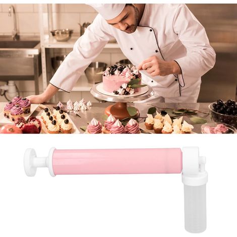 Pistolet à peinture manuel pour gâteaux, vaporisateur de colorant alimentaire pour gâteaux, outil de décoration de pâtisserie, bombe aérosol pour gâteaux, outil de pâtisserie, rose (1/5)