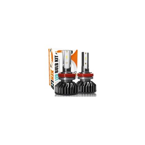 Kit AMPOULES H8 H11 LED Ventilées FF2 - 5000Lms - 6000°K - Taille Mini Lampe de voiture LED (1/5)