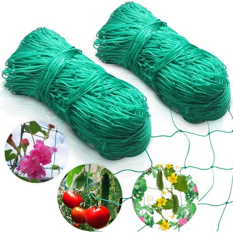 für den Garten, Tomaten, Gurken, 2 m x 5 m, für das perfekte Wachstum von Tomaten, Gurken und Kletterpflanzen. Das optimale Ranknetz für Garten und Gewächshaus – Maschenweite 10 cm (1/5)