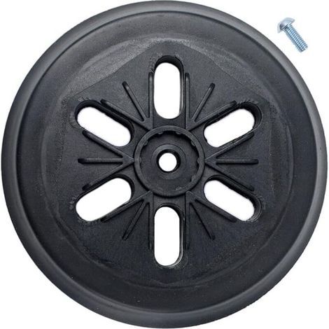 Patin de ponçage compatible avec ponceuse orbitale à turbine Bos-ch Gex 150 AC, PEX 15 AE, GEX 150 (diamètre 150 mm, avec vis) (1/5)