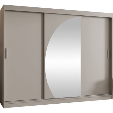 Armario Hartford 508, Cachemira, 200x250x62cm, Puertas de armario: Correderas, Número de estantes: 0