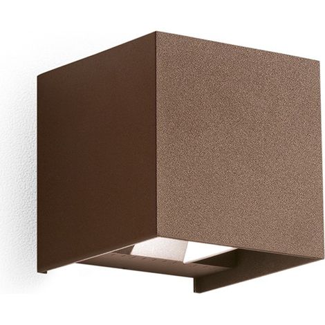 Applique Murale Extérieure Ges1022 2X5W Led Cct Sélectionnable 3000K/4000K/5500K Ip65 Marron - Gealuce (1/5)