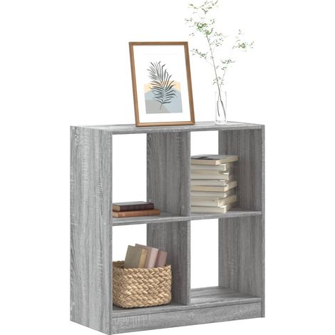 Bücherregal Grau Sonoma 68,5x32x75 cm Holzwerkstoff vidaXL (1/5)