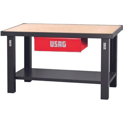 Mehrschichtige Werkbänke aus Holz 1500x700 mit 1 Schublade