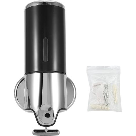 Manueller Flüssigseifenspender für Hotelbäder, Wanddusche, Shampoo-Spender, schwarze 6030-Becherflasche, Einzelbecher - AquaForge (1/5)