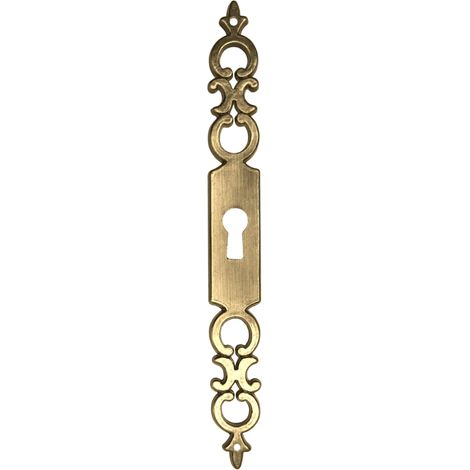 cyclingcolors entree de cle serrure entree meuble ancien decoration rustique vintage clef antique (entree cle regence-laitonne vieilli) (1/3)